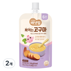 아이배냇 배냇밀 짜먹는 이유식, 고구마맛, 100g, 2개