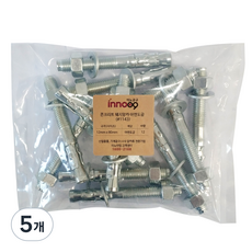 이노공구 콘크리트 아연도금 웨지앙카 12mm x 80mm 12p, 5개