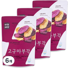 속초 티각태각 고구마부각 랜덤발송, 60g, 6개