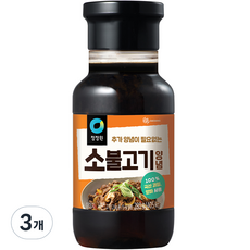청정원 명가 소불고기 양념, 280g, 3개