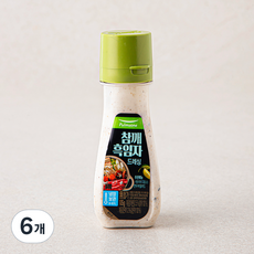 풀무원 참깨 흑임자 드레싱, 105g, 6개