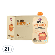 또또맘 짜먹는 리얼구마죽 100g, 고구마맛, 21개