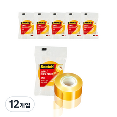3M Scotch 多用途膠帶 550 補充裝 18mm x 30m, 單色, 12入