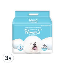 프리미요 반려동물 배변패드 100매, 3개
