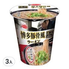 AceCOOK 博多豚骨風味麵，濃郁豚骨香氣湯底，只需熱水3分鐘, 3入