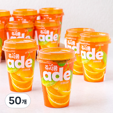 빙그레 쥬시쿨 금귤&감귤 에이드, 250ml, 50개