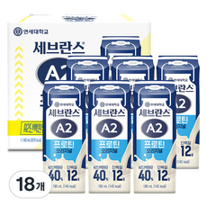 세브란스에이투 연세유업 프로틴 음료 오리지널, 190ml, 18개