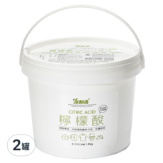 室翲香 檸檬酸 1.8kg, 清潔專用, 中和鹼性污垢, 防霉除垢, 食品用洗潔劑, 2罐