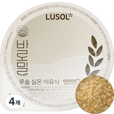 루솔 바로밀 바나나 단호박죽 이유식, 혼합맛, 150g, 4개