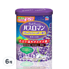 바스로망 입욕제 릴렉스 라벤더, 600g, 6개