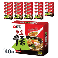 생생우동 봉지, 253g, 40개