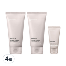 INNISFREE 火山泥毛孔調理洗面乳 BHA, 5.29 Oz / 150g, 350g, 4組