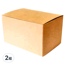 牛皮無印紙盒, NO.18, 2組