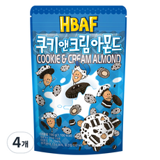 바프 쿠키앤크림 아몬드, 190g, 4개