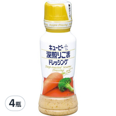 kewpie QP 深煎胡麻醬, 日本原裝進口, 烘烤芝麻, 濃郁香氣, 清爽滑順, 微酸香甜, 180g, 4瓶