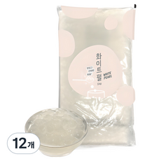 네이쳐티 화이트 타피오카 펄, 1kg, 1개입, 12개