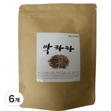 청명약초 박하차 티백 국내산, 1.2g, 20개입, 6개