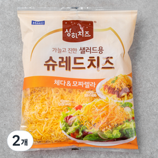 상하치즈 샐러드용 슈레드 치즈, 210g, 2개