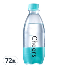 泰山 CHEERS 氣泡水，無糖無熱量，綿密氣泡，清爽解膩, 300ml, 72瓶
