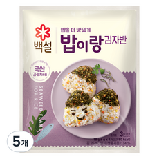 백설 밥이랑 김자반, 18g, 5개