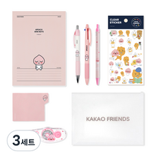 카카오프렌즈 필기 문구세트, 어피치, 3세트 3세트