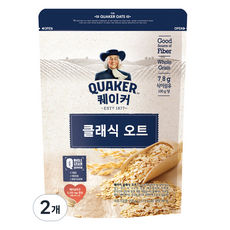 롯데제과 퀘이커 클래식 오트 시리얼, 350g, 2개