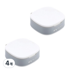한별나라 휴대용 알약 보관 케이스 화이트, 4개