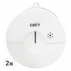 正德防火 光電式偵煙住宅用火災警報器 CDFP-RD888, 360度偵測, 台灣製造, 105 x 40mm, 白色, 2個