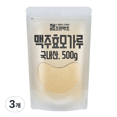 조은약초 프리미엄 맥주효모가루, 3개, 500g