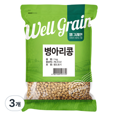 웰그레인 병아리콩, 1kg, 3개