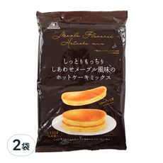MORINAGA 森永 Q彈鬆餅粉 楓糖味, 600公克 (150公克x4袋), 600g, 2袋
