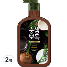 순샘 뽀독 주방세제 무향 본품, 2개, 750ml