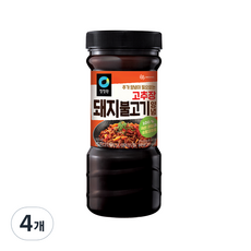 청정원 고추장 돼지불고기 양념, 840g, 4개