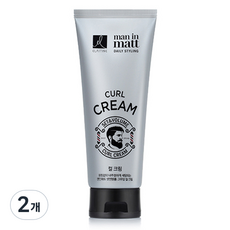 엘라스틴 맨인매트 셋앤볼륨 그루밍 컬 크림, 150ml, 2개