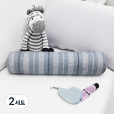 베드앤데코 에브리데이 경추 목베개 + 솜 세트, 크레욘그레이, 2세트