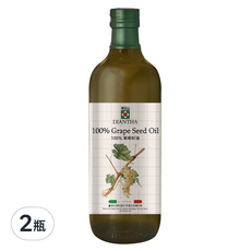 Diantha 第一山 100% 葡萄籽油，1000毫升，含維生素E，義大利原裝進口, 1L, 2瓶