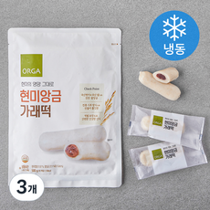 ORGA 현미 앙금 가래떡 (냉동), 500g, 3개