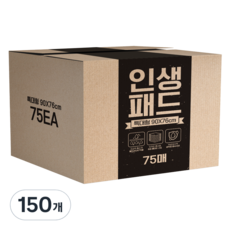 인생패드 반려동물 배변패드 특대형 80g, 1개입, 150개 - 특대형패드