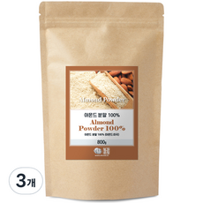 아몬드분말 100%, 800g, 3개