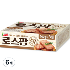 롯데햄 로스팜 97%, 600g, 6개