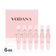 Vodana 可愛髮夾 6 件裝, 粉色, 6組, 單品