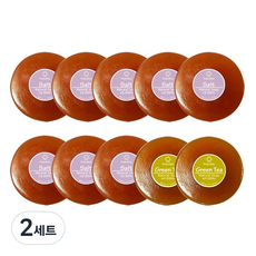 프로버블리 소금비누 110g x 8p + 녹차비누 110g x 2p 세트 자연유래 중성비누, 2세트