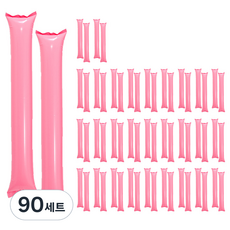 파티쇼 수입 응원용 막대풍선 2p 세트, 핑크, 90세트