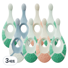 조르단 그린클린 베이비 스텝 1단계 칫솔, 랜덤발송, 8개입, 3개