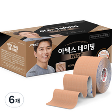아텍스 와이드 스포츠 테이핑 5.5cm x 5m, 6개, 2개입
