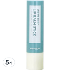 모모쏘우 슈퍼배리어 립밤 스틱 무향 3g, 립밤스틱, 5개