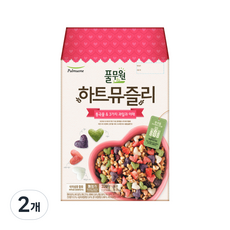 풀무원 하트뮤즐리 통곡물 앤 3가지 과일과 야채 시리얼, 320g, 2개