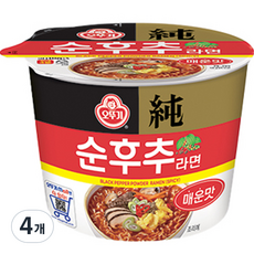 오뚜기 순후추 매운맛 큰컵 105g, 4개