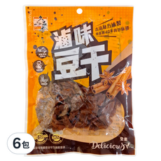 久品香 滷味豆干 全素, 120g, 6包