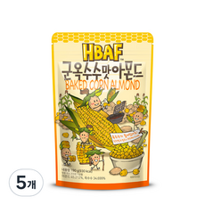 HBAF 군옥수수맛 아몬드, 190g, 5개